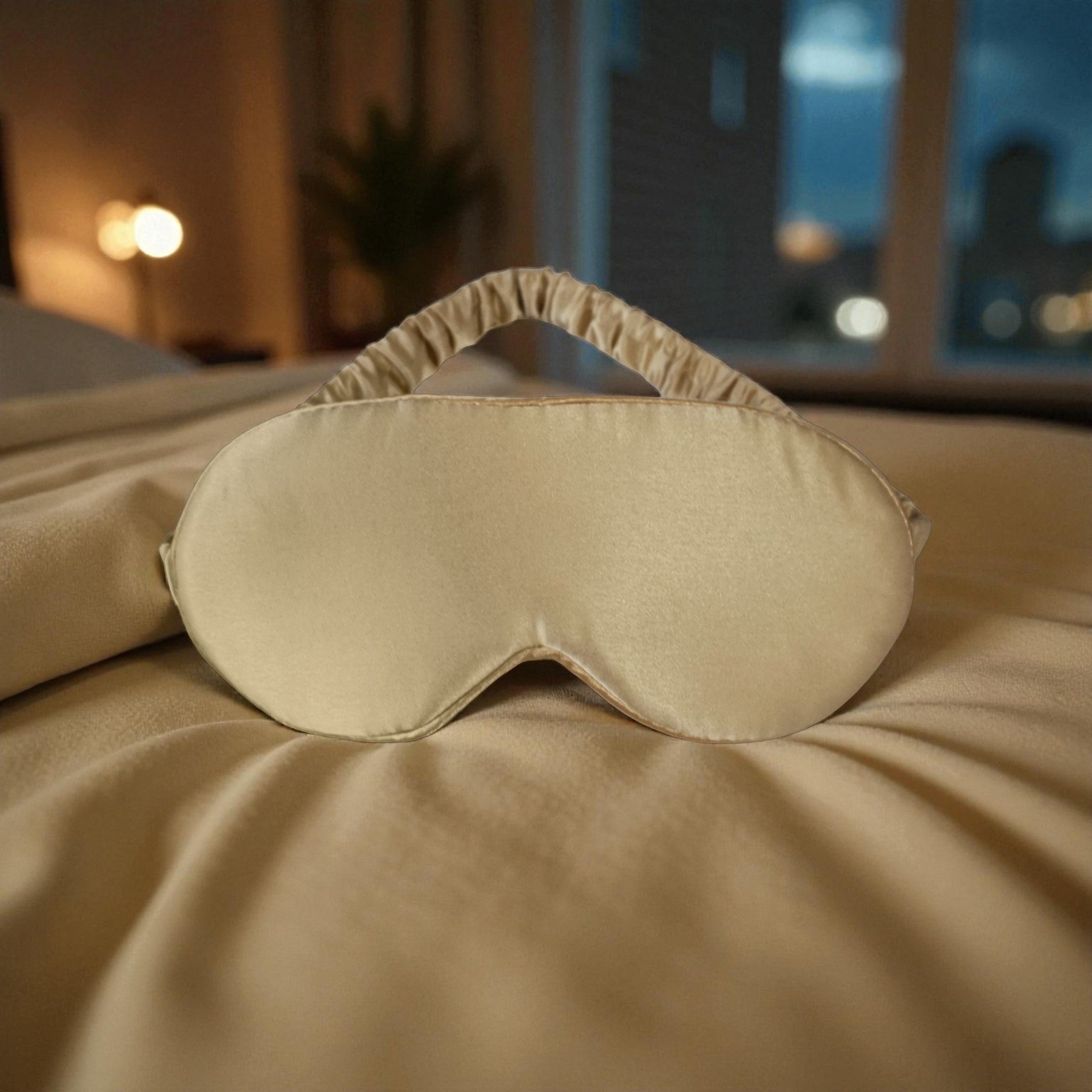 Lichtabschirmende Schlafmaske aus 100% Maulbeerseide für erholsamen Schlaf