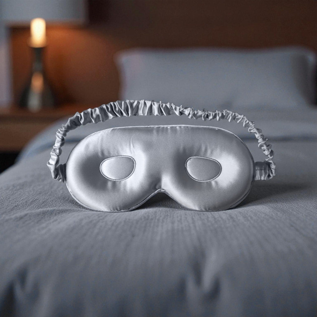 Lichtabschirmende Schlafmaske aus 100% Maulbeerseide für erholsamen Schlaf