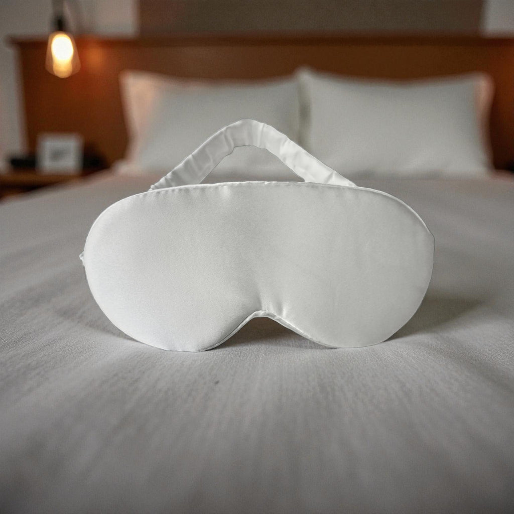 Lichtabschirmende Schlafmaske aus 100% Maulbeerseide für erholsamen Schlaf