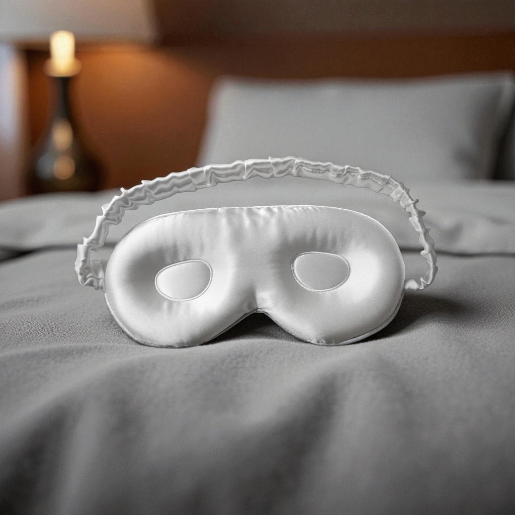 Lichtabschirmende Schlafmaske aus 100% Maulbeerseide für erholsamen Schlaf