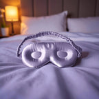 Lichtabschirmende Schlafmaske aus 100% Maulbeerseide für erholsamen Schlaf