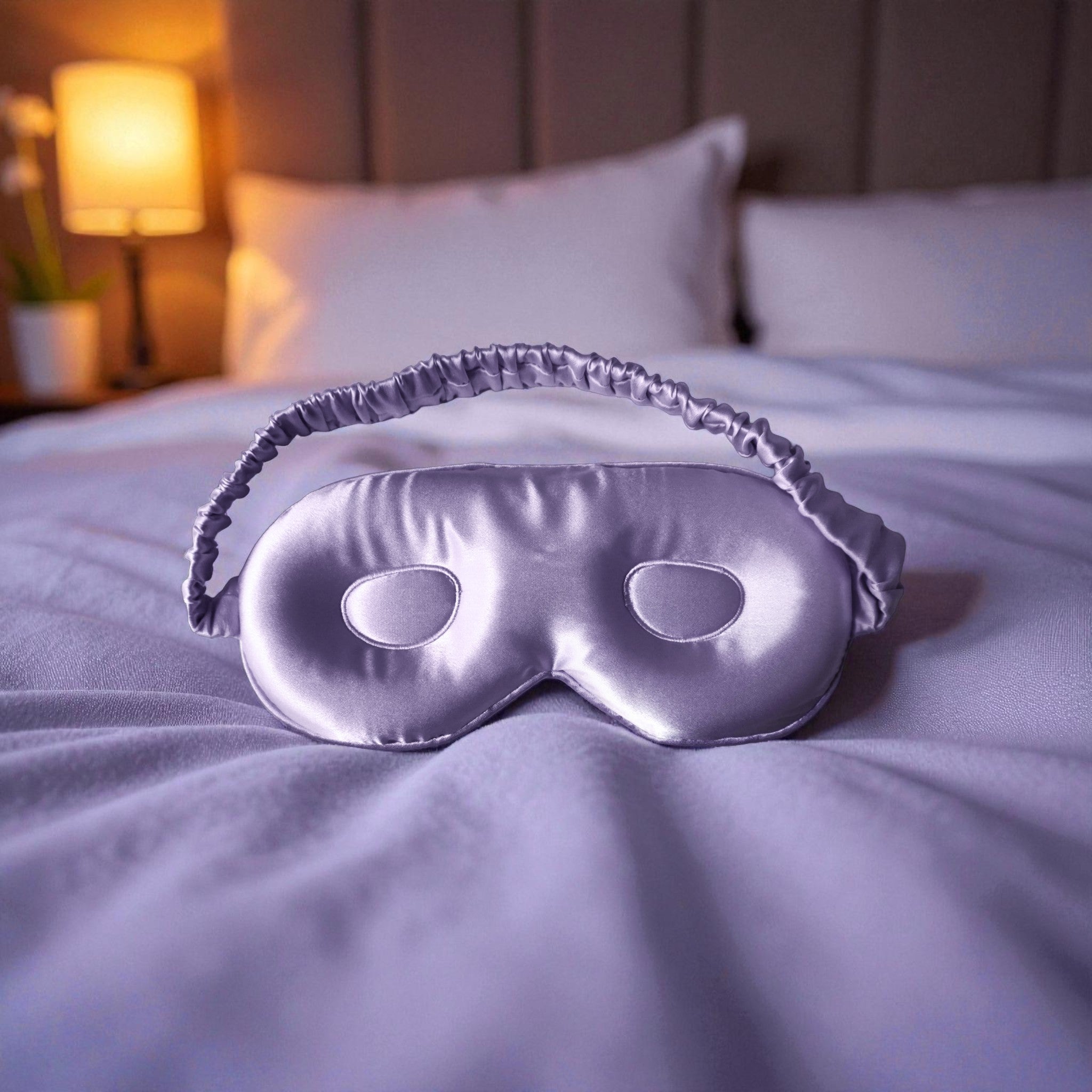 Lichtabschirmende Schlafmaske aus 100% Maulbeerseide für erholsamen Schlaf