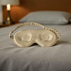 Lichtabschirmende Schlafmaske aus 100% Maulbeerseide für erholsamen Schlaf